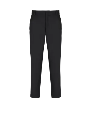 Tailored Wool Straight Pants