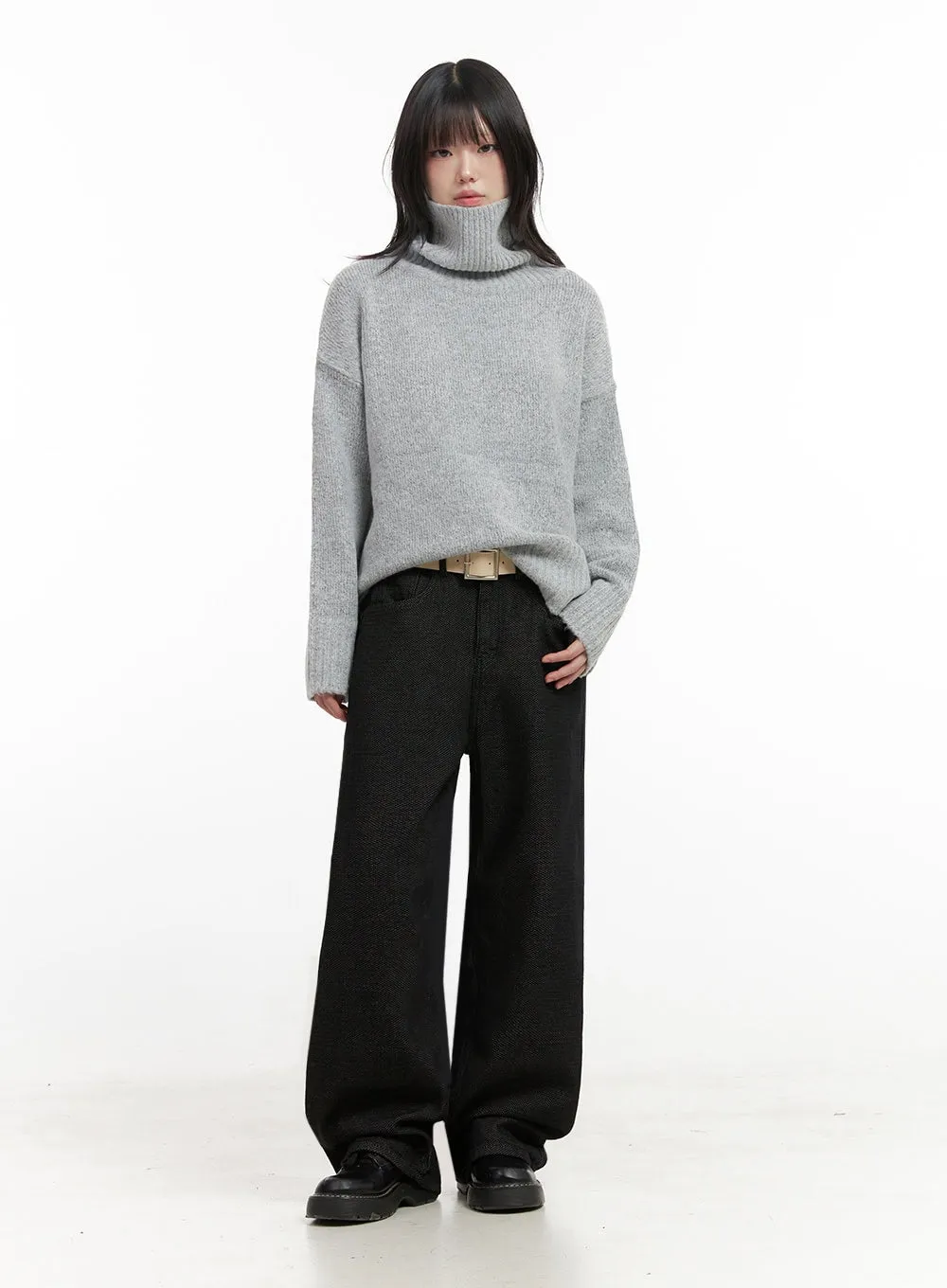 Tweed Chic Wide-Leg Pants  IN427