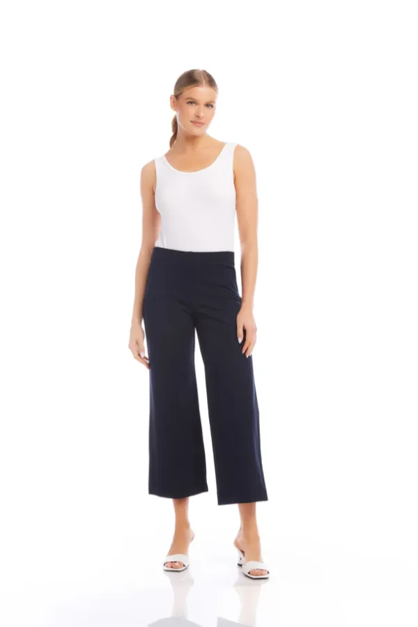 Wide-Leg Cropped Pant