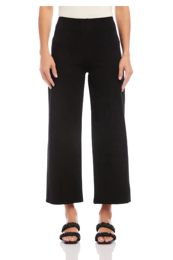 Wide-Leg Cropped Pant