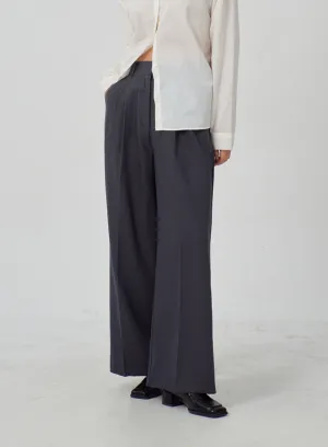 Wide Leg Tailored Pants IM316