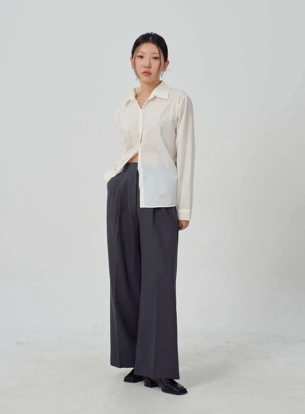 Wide Leg Tailored Pants IM316