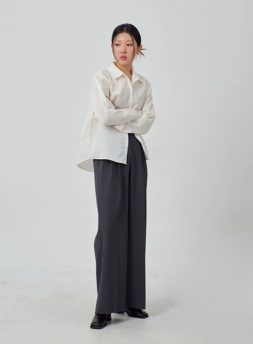 Wide Leg Tailored Pants IM316