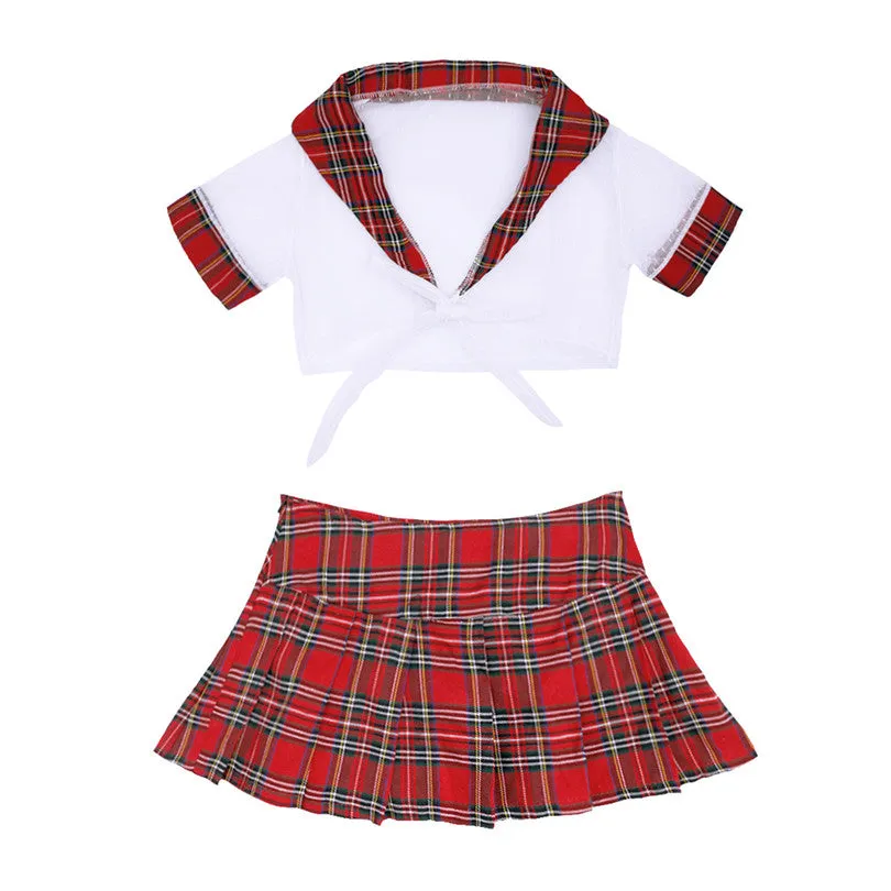 Women's School costume uniform Lingerie Role Play  Skirt Plus size Student Cosplay Costumes