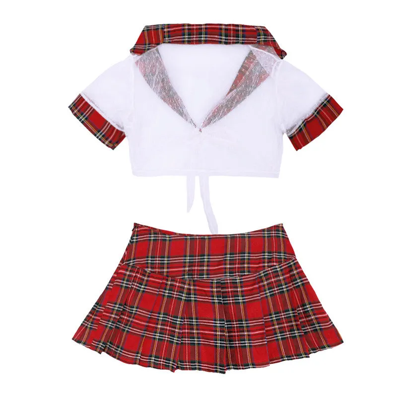 Women's School costume uniform Lingerie Role Play  Skirt Plus size Student Cosplay Costumes