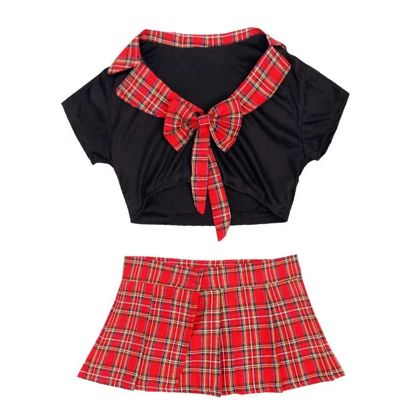 Women's School costume uniform Lingerie Role Play  Skirt Plus size Student Cosplay Costumes